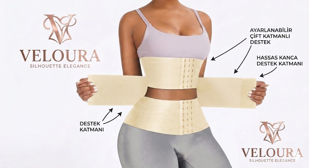 VELOURA DoubleShape™ Çift Katmanlı Bel Korsesi